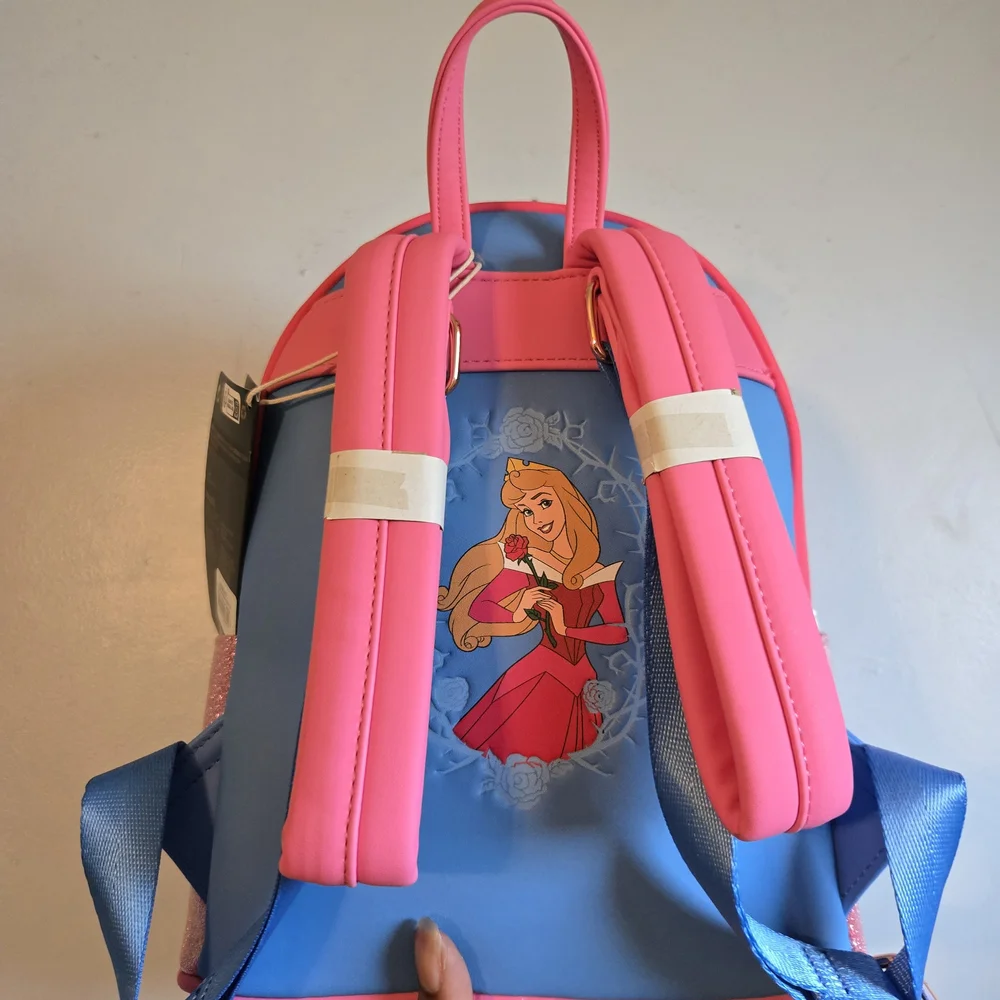 Loungefly Pink Aurora Mini Backpack - Picture 3 of 6